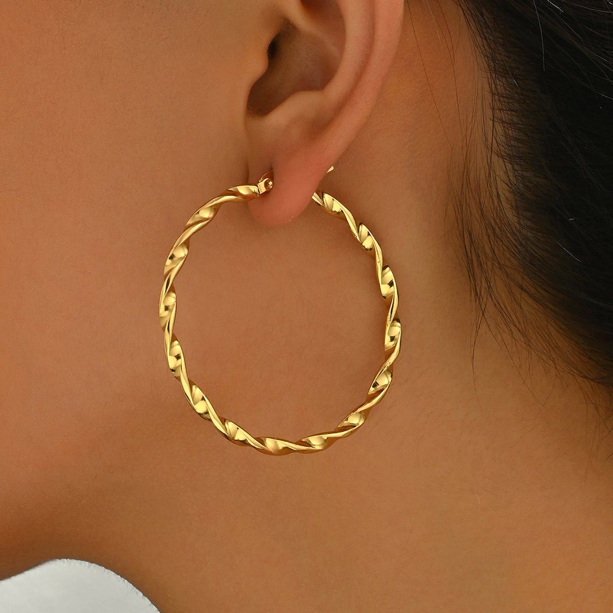 vintage stainless steel earrings