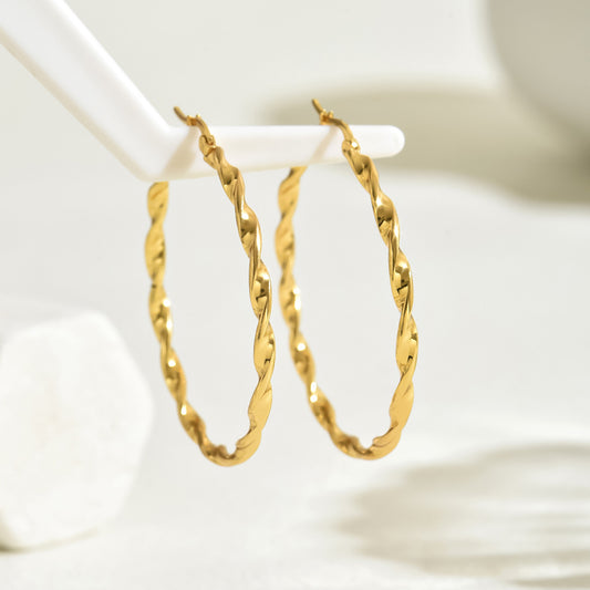 vintage stainless steel earrings